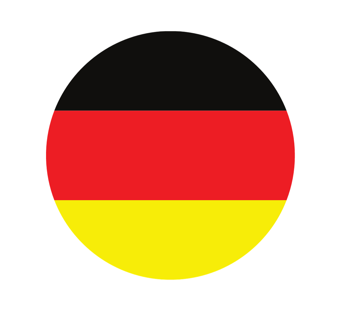 Germany flag in a circle